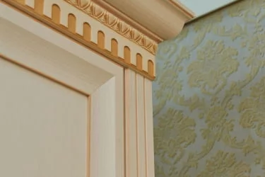 Комплект мебели для спальни Марлен №5 Кремовый белый Патина