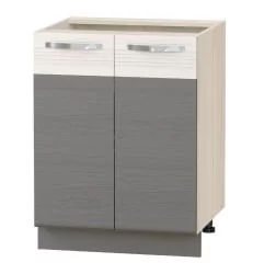 Напольный шкаф Графит 74.58 Сосна Астрид/Ваниль/Графит