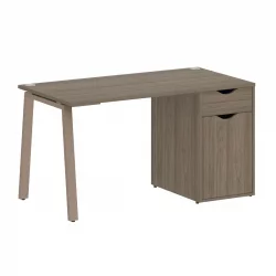 Стол письменный ХОМЕ ОФФИCЕ ВР.СП-3-138.1.А Вяз Благородный/Мокко металл / HOME OFFICE VR.SP-3-138.1.A