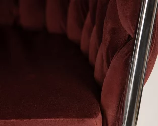 Стул барный ДОБРИН МАРCЕЛ Винный велюр МДЖ9-35 / DOBRIN MARCEL MJ9-35