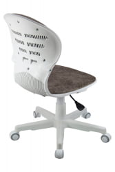 Кресло 1139 ФВ ПЛ Вхите велюр Блисс 07 шоколад / FW PL White Bliss