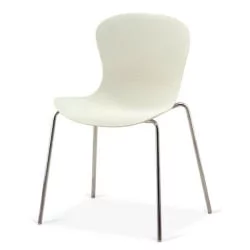 Стул пластиковый КСРБ-078-АВ Вхите / XRB-078-AW White