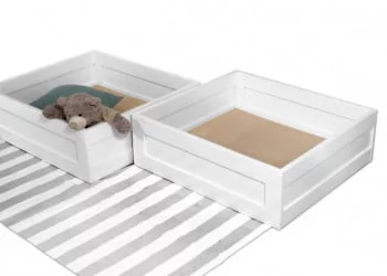 Кровать-домик РооРоом кд-1С с ящиками Серая / RooRoom