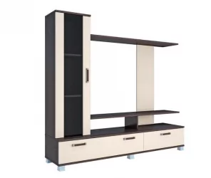 Современная стенка в гостиную Соло 6 Венге Дуб молочный