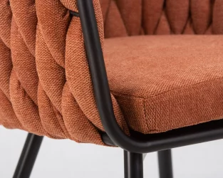 Стул обеденный ДОБРИН МАТИЛДЭ Оранжевая ткань ЛАР 275-27 / DOBRIN MATILDA LAR