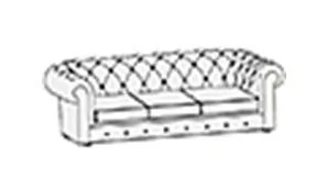 Диван дерево Беркли 3Р Рыжий