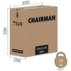 Кресло руководителя CХАИРМАН CХ633 Черный / CHAIRMAN CH633