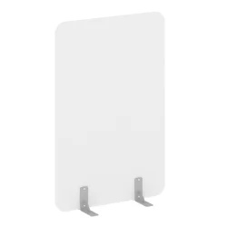 Перегородки на металлических опорах на фетровых подпятниках Р-лине ДП.Ф-100-150 Белый Бриллиант / R-line DP.F-100-150