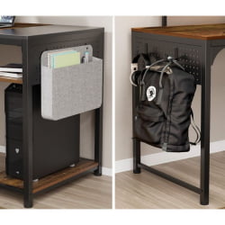 Стол письменный (для компьютера) ЕУРЕКА ЗКС-СС140Б-РВБ с шириной 140 см Реcлаимед Воод / EUREKA ZX-SS140B-RWB Reclaimed Wood