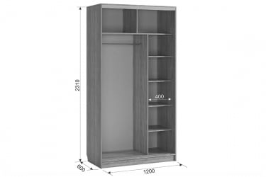 Шкаф-купе Рио 9-600 Энерджи СК-04Р29 дуб сонома / SK-04R29