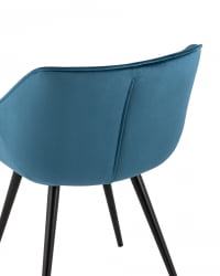 Стул Мэйсон Нев велюр Пыльно-синий / New