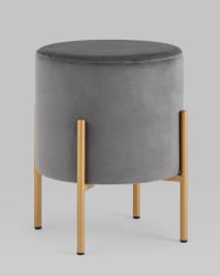 Пуф Кейси велюр Серый