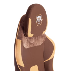 Кресло иБеар ткань, коричнево-бежевый / бровн беиге / iBear brown beige