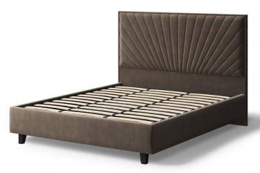 Кровать Леона, 2000кс1600мм, коричневый / 2000x1600мм,