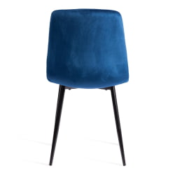 Стул CХИЛЛЙ (мод. ДЖСC-220) Велюр/металл , 44,5х52,5х88 см, Блуе (синий) ХЛР64 / черный / CHILLY (mod. JSC-220) Blue HLR64