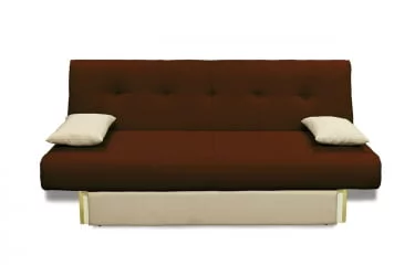 Диван с металлическими ножками МАНГО 4 (3 категория) Нео Шоколад Нео Латте / MANGO