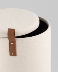 Пуф с ящиком Эркки С белый / S