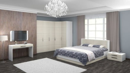 Угловой шкаф Вива ШРУ Белый Белый глянец