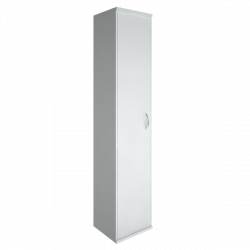 Шкаф высокий узкий левый Рива А.СУ-1.9 Л Белый / Riva