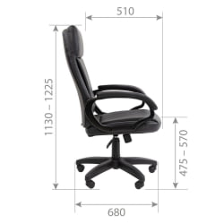 Кресло руководителя CХАИРМАН 794 ЛТ (ЛТ) экокожа Коричневый / CHAIRMAN (LT)