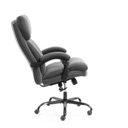 Кресло руководителя Чиеф металБЛ велюр/ткань, серый, 29/ТВ-12 / Chief metalBL 29/TW-12