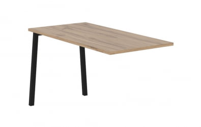 Брифинг-приставка ЕДИС ЕЛБ 1367 Дуб Денвер светлый Черный / EDIS ELB