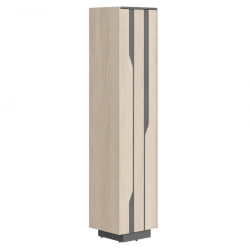 Шкаф высокий Лине СФ-574203 Дуб светлый Черный графит / Line