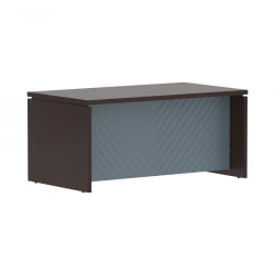 Стол руководителя Торр ЛУКС ТЛСТ 169Х Венге Магия Серо-голубой / Torr LUX TLST 169H