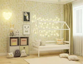 Кровать-домик РооРоом кд-11 Белый / RooRoom