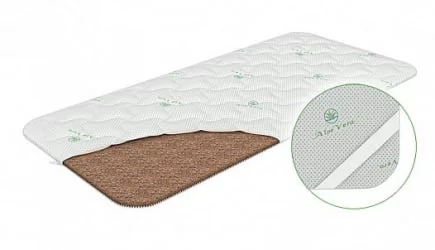 Наматрасник Кокос 90х195 трикотаж Стандарт / Cocos