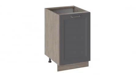 Шкаф напольный Одри Н_72-50_1ДР Дуб Сонома трюфель/Серый шелк