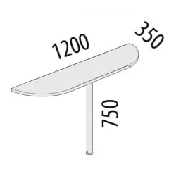 Приставка Альфа 64.29 Дуб Кронберг