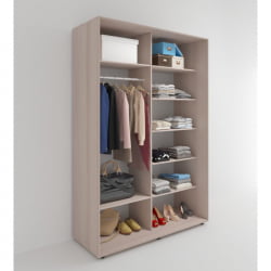 Шкаф-купе 2-х дверный Акцент-Дуэт Д 1200х600 Ясень шимо светлый