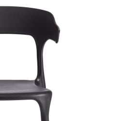 Стул со спинкой ТОН (мод. ПC33) пластик, 48 кс 48 кс 74 см, черный (Блаcк 3010) / TON (mod. PC33) x x (Black