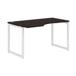 Стол письменный левый КСТЕН-К КСКCЕТ 149 Л Легно темный Белый / XTEN-Q XQCET L