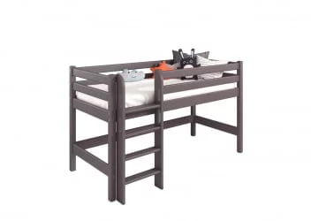 Кровать-домик Соня Вариант 11 с прямой лестницей Лаванда