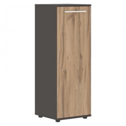 Шкаф-колонка с глухой средней дверью ЕДИС ЕМCС 42.1 Дуб Денвер светлый Белый Мокко / EDIS EMCS