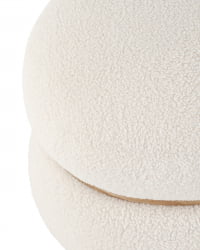 Пуф Полли Л Тедди белый / L