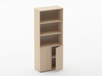 Шкаф высокий полуоткрытый Глассй 6.19.121 Венге / Glassy