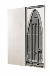 Узкий шкаф в прихожую Ирон Слим Еко (левый, купе) Беленый дуб / Iron Slim Eco