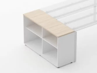 Тумба открытая Дека 9.01.125 Туя/Белый / Deka