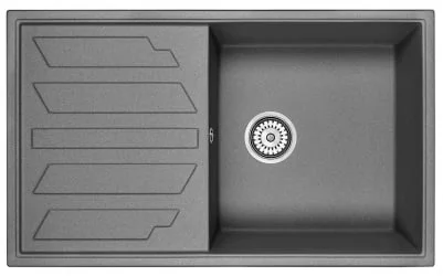 Кухонная мойка ГРАНУЛА 8601 Графит / GRANULA
