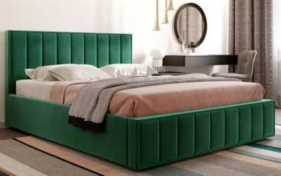 Кровать с подъемным механизмом Вена 1400 ПМ Мора зеленый