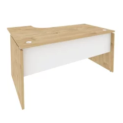 Стол эргономичный правый ОНИКС О.СА-4Р Тиквуд Светлый/Белый / ONIX O.SA-4R