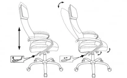 Кресло руководителя Бюрократ CХ-608СЛ/ЕCО Черный / CH-608SL/ECO