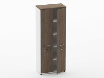 Шкаф 4 широкий закрытый, 4 двери Дека 10.19.151 Дуб Верцаска/Белый / Deka