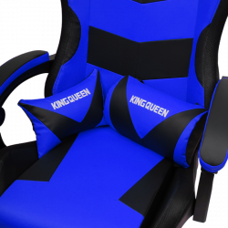 Кресло 1209 КИНГКУЕЕН, цвет черный/синий с подсветкой, 1209-блаcк-блуе-масс-лед / KINGQUEEN, 1209-black-blue-mass-led
