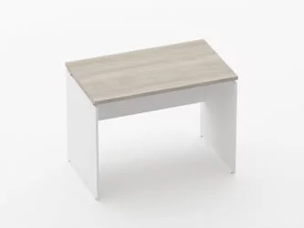 Стол прямой Дека ЛДСП каркас 75.06.10 Дуб Сантана светлый/Белый / Deka