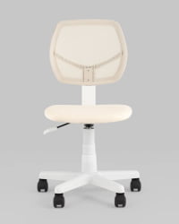 Кресло компьютерное детское ЛОЛО бежевый пластик белый