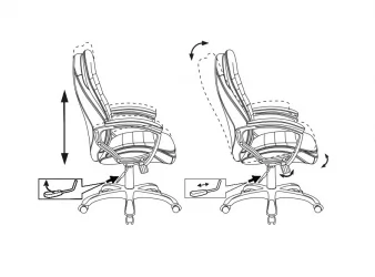 Кресло руководителя Бюрократ Т-9950ЛТ/БЛАCК / T-9950LT/BLACK